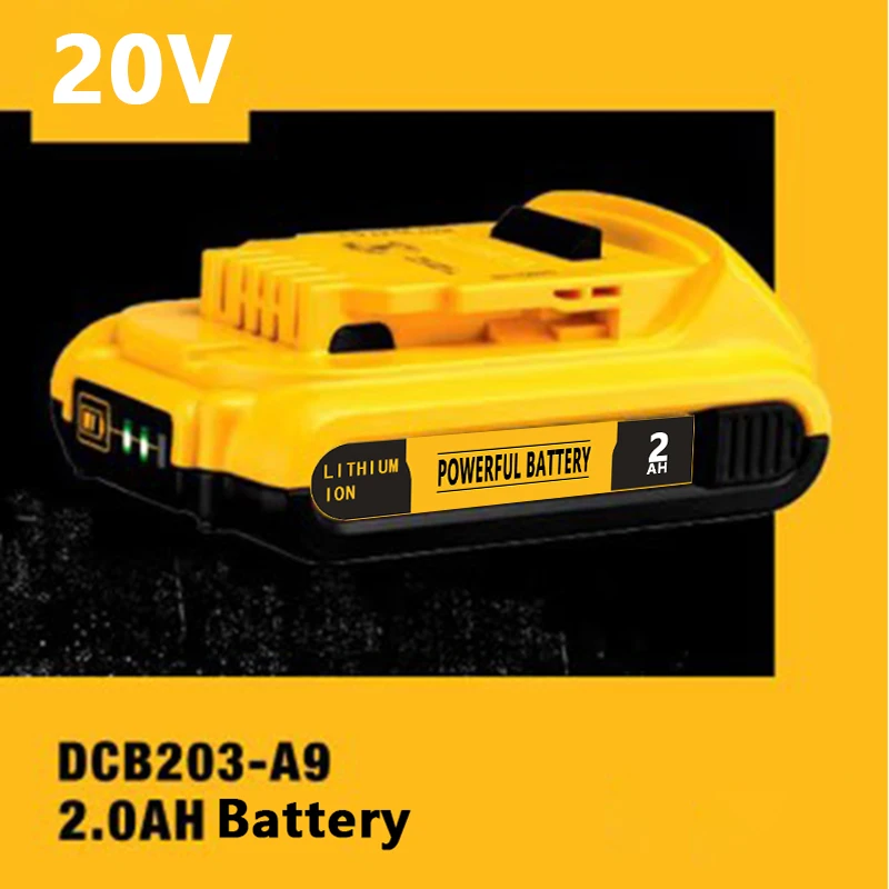 

Original 20V Battery 2.0Ah DCB203 For Dewalt Power Tool Li-ion Battery DCB205 DCB206 DCB204 DCB200 DCB182 DCB180 DCB230
