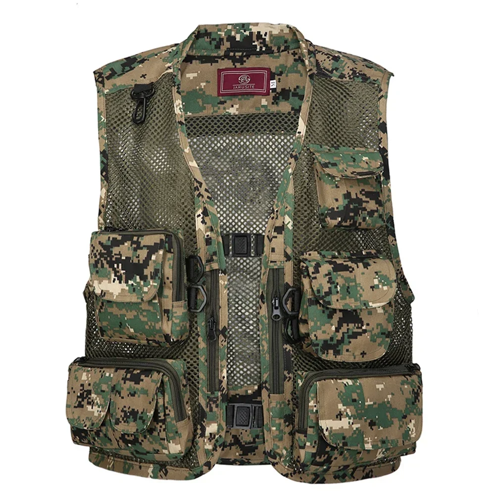 Fishing Photography Vest Summer Multi Pockets Mesh Jackets Waterproof Quick Dry Waistcoat Detachable Outdoor Life Jacket fly fishing vest fishing vest