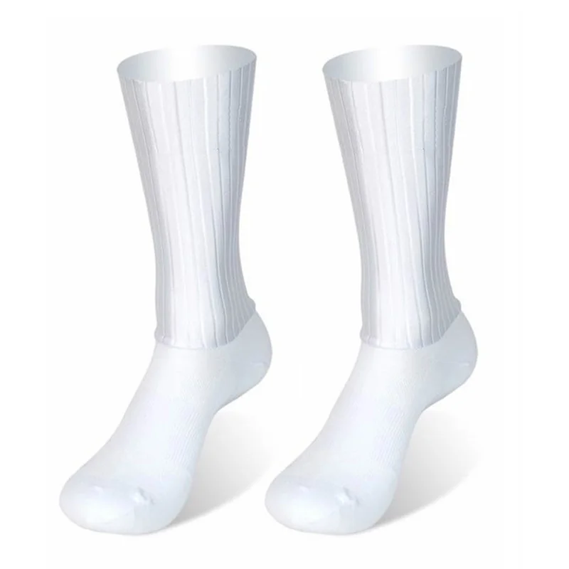 Calcetines deportivos de Gel de sílice para hombre y mujer, medias antideslizantes transpirables de equipo aerodinámico para Ciclismo profesional, novedad de verano