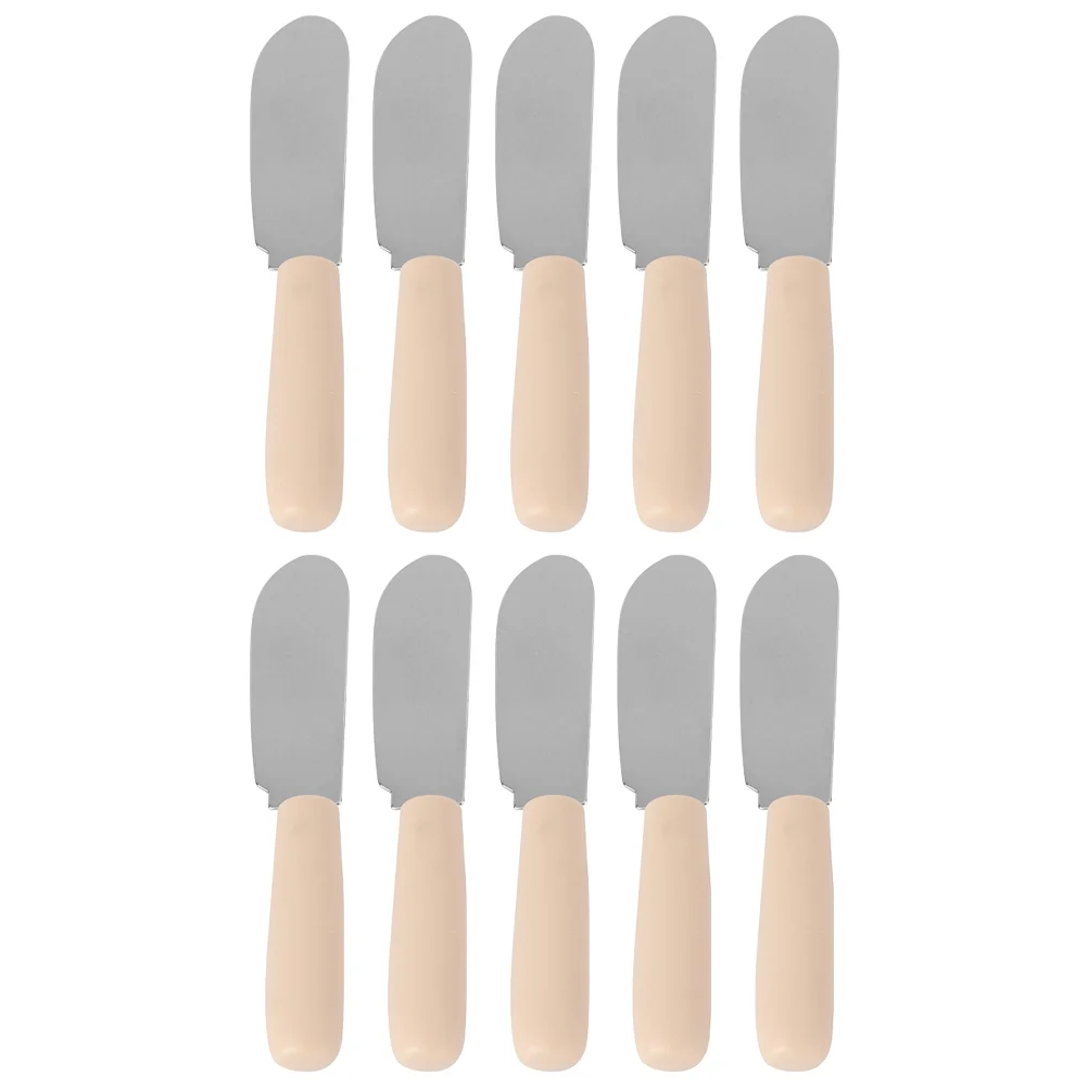 10 Pcs Household Cream Spatula Cheese Knife Small Butter Stainless Steel Baking Spatulas Kitchen Tools