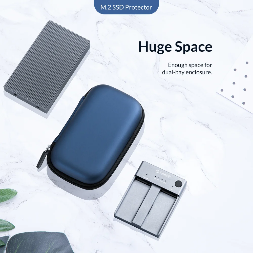 Portable Storage Protection Bag M.2 NVMe NGFF SSD Case for Earphone Data Line USB Flash Drive Portable PSD