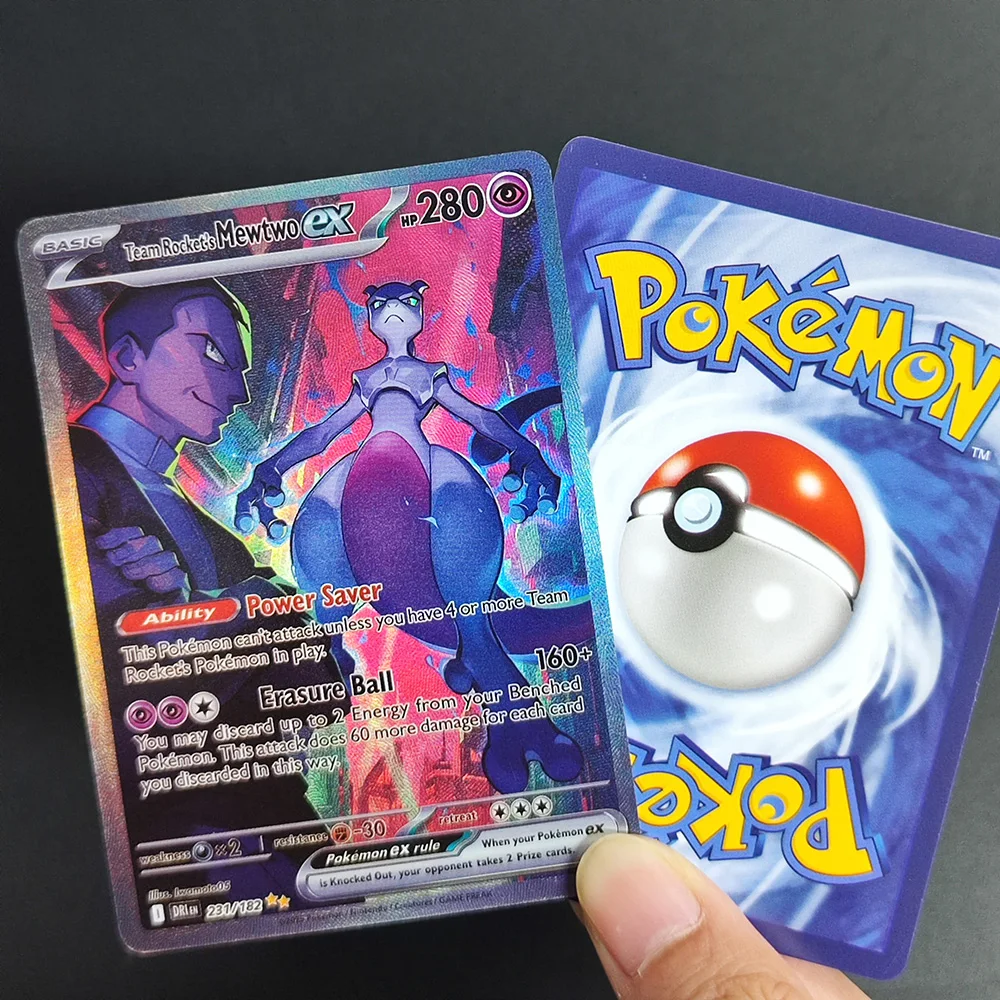 DIY PKM-Karten Mega Gengar Ex Charizard Umbreon Greninja Mew Giratina Flash Englische Spielkarten – Detail 8