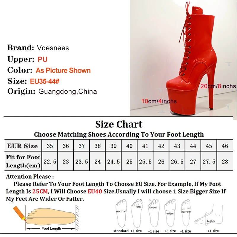 Fast Shipping NEW Black 8 Inch High Platform Stripper Heels Pole Dancing Ankle Boots Sexy Knight Female High Heels Ladies Shoes