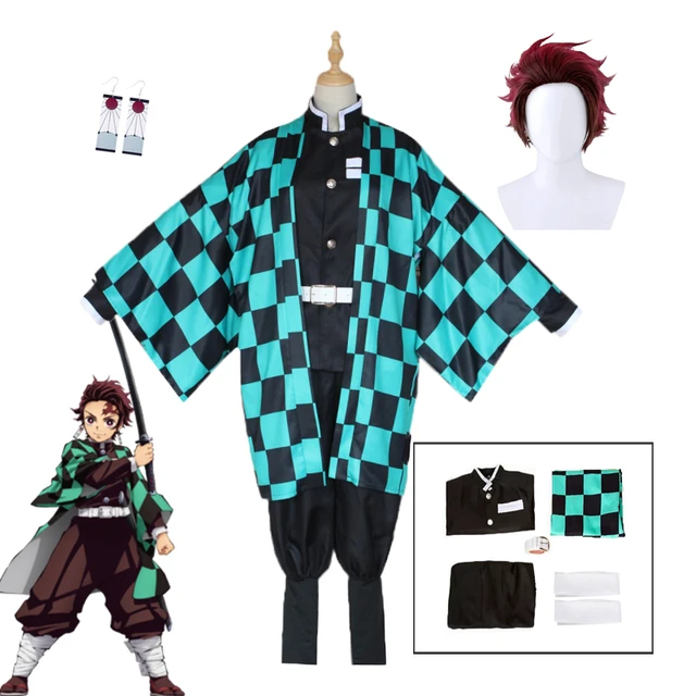 Compre Anime demon slayer kimetsu no yaiba tomioka giyuu cosplay traje  feminino e masculino quimono uniforme halloween roupas de festa de natal