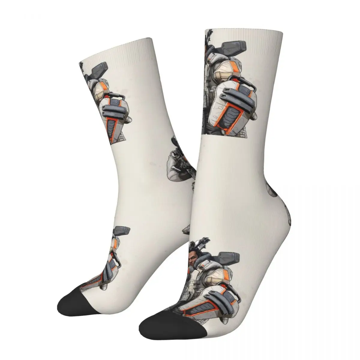 Happy Men's compression Socks Gibraltar Retro Harajuku Apex Legends