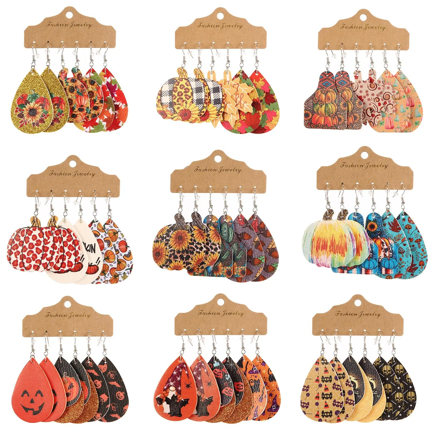 

3 пары/набор, серьги в виде кленового листа