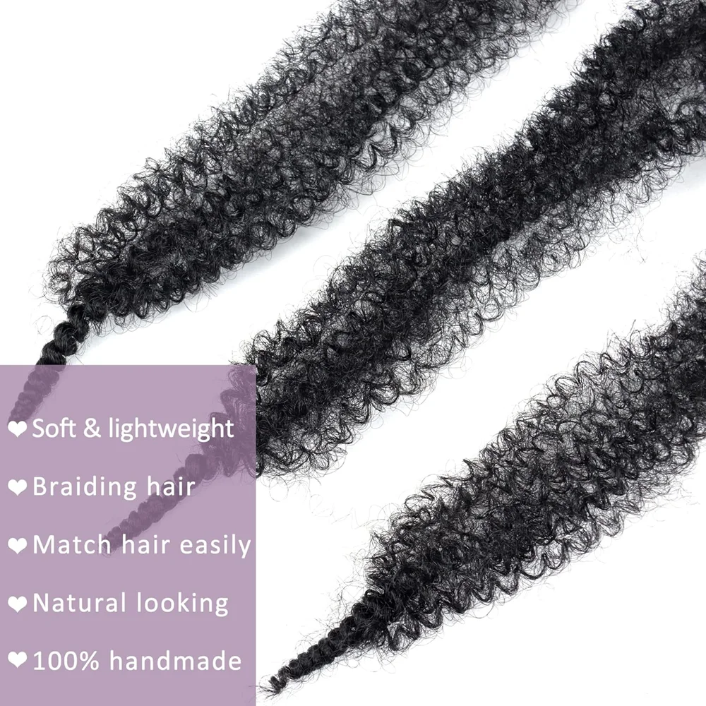 30inch Synthetic Marley Twist Braiding Hair Pre Separated Spring Twist Hair for Faux Locs Crochet Hair Kinky Twist for Braiding