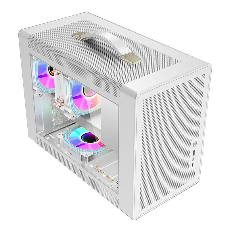 M-ATX Portable Computer Case ITX Motherboard ATX/SFX Power Supply Support U3 Type-C Desktop MINI Small Chassis pc case computer chassis frame mini itx desktop case pc chassis