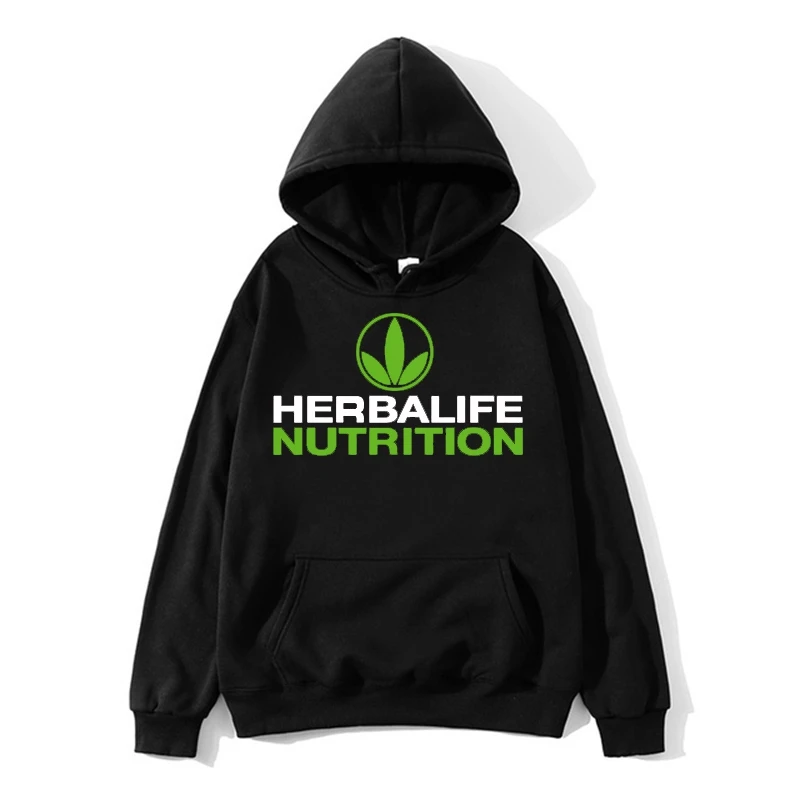Herbalife nutrition Printed Hoodie Men Women Green Logo Graphic Sweatershirt |
