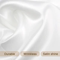 Rectangle Satin Tablecloth Wedding Table Cloth White Black for party Birthday Events Banquet Decor Home Dinner Tablecloths 5