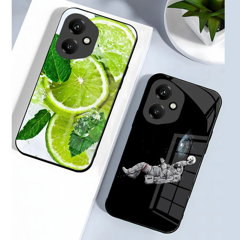 Enhanced Tempered Glass Shockproof Phone Case with Hard PC Back Cover and Bumper Protection