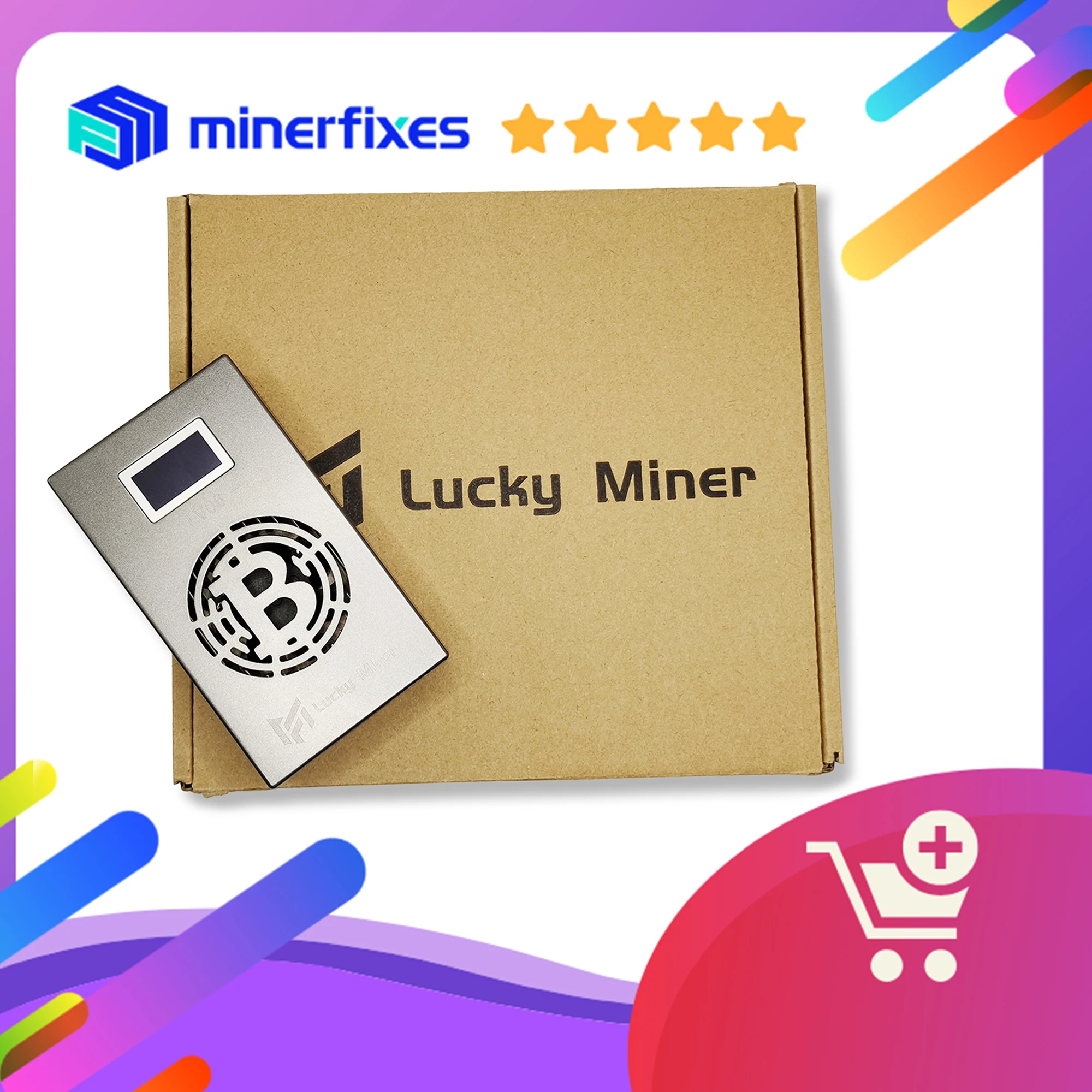 

Майнер Lucky Miner LV06 новейший 2024 добывающий Биткоин соло v6 WiFi 500GH/S SHA256 бесшумная работа домашняя лотерея BTC Майнер машина