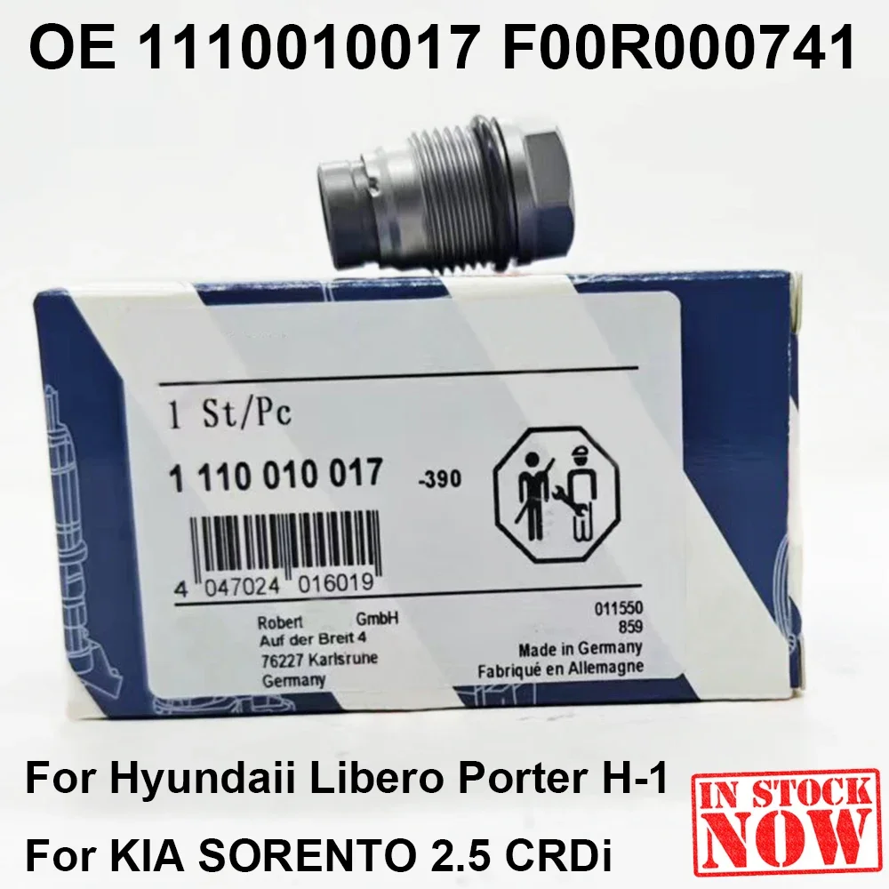 

In Stock 1110010017 Hydraulic Fuel Rail Pressure Relief Limiter Valve For Hyundaii Libero Porter H-1 Kiaa F00R000741 For Bosch