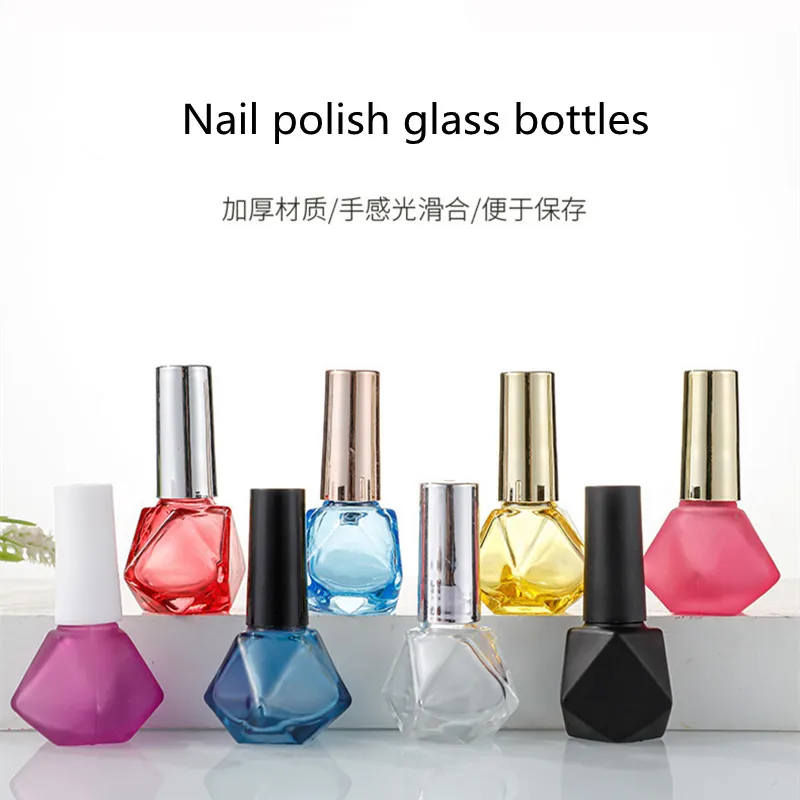 10/30/50pcs 8ml Empty Glass Nail Polish Bottles – Refillable Clear Containers with Brus... - SKU CBGS1119 - UGI Packaging