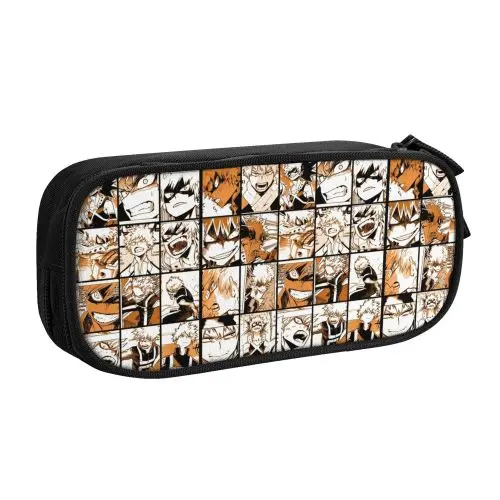 Astuccio My Hero Academia Doppio Strato - Portapenne Grande Con Stampa Anime, Impermeabile, 22x9x12 Cm - 3