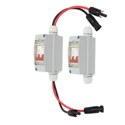 Advanced 2 - Pole Circuit Breaker with IP65 Waterproof Distribution Box for Home Protection, 500V 32A Disconnect