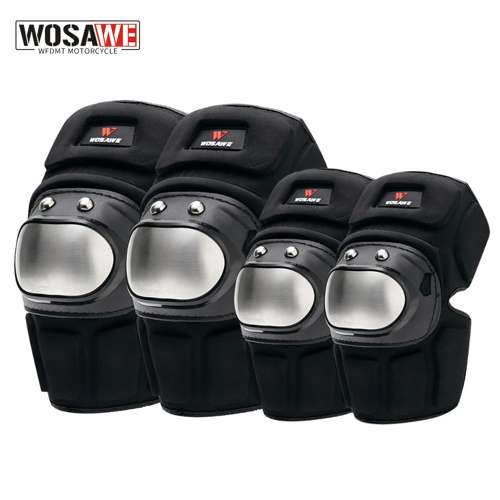 Wosawe Motocross Knee Pads Elbow Brace Stainless Steel Mtb Knee