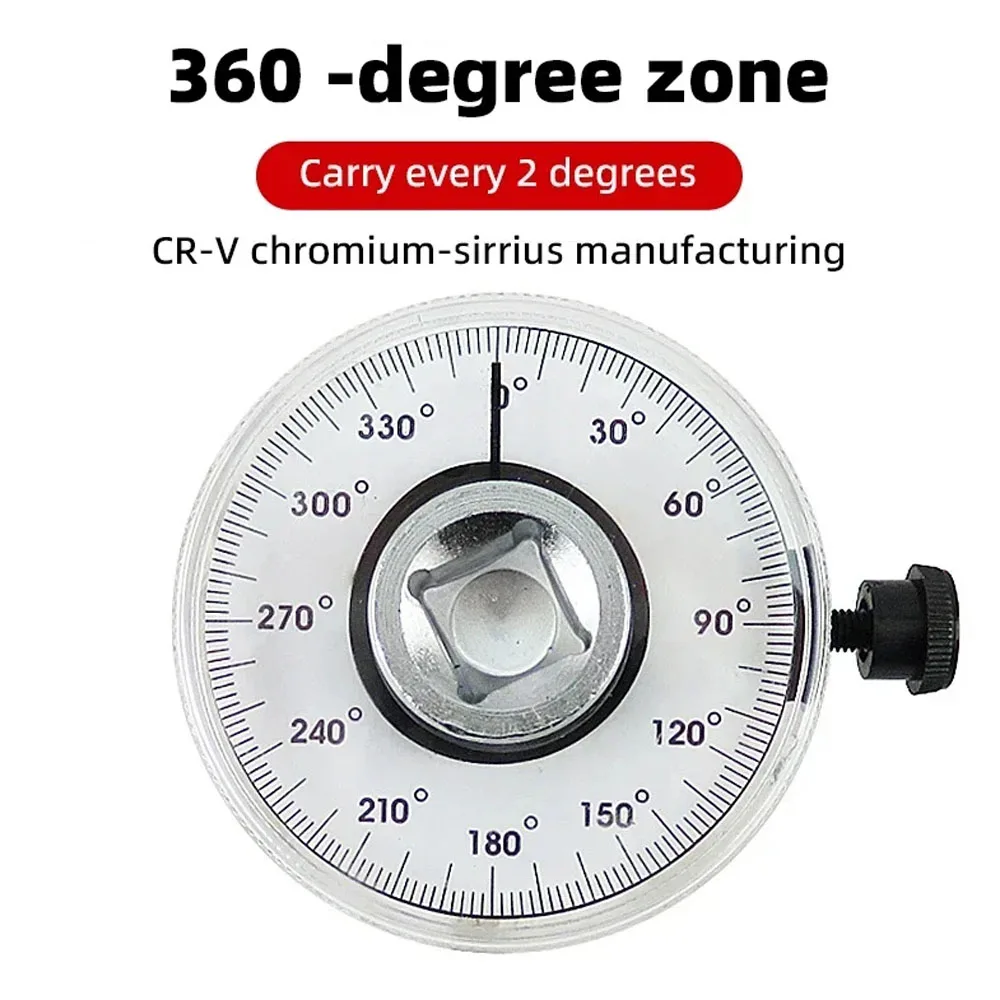Angle Car Torque Wrench Torquemeter Dial Garage Calibrated In Degrees Auto Torque Gauge Repairing Tool 5
