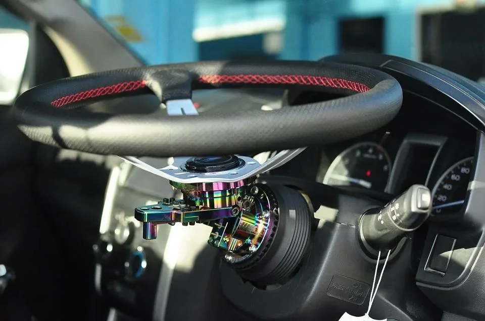 WORKS BELL GTC Racing Steering Wheel Quick Release Hub Kit Adapter 90 degrees Snap Off Boss Kit