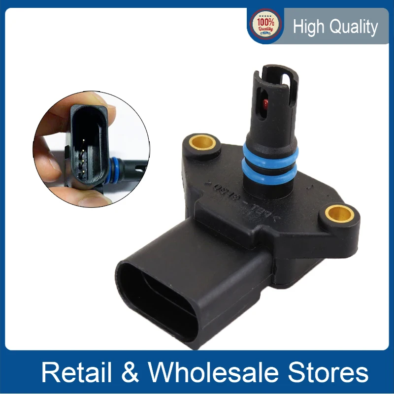 

03D 906 051 036 906 051 D Intake Manifold Pressure Sensor Map 036906051 New For VW Golf MK3 MK4 Vento Bora Polo 1.2 1.6 1.4 16V