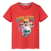 Super Kitties Summer Print T-shirt pride tshirt y2k one piece boys Anime Tees 100% Cotton Short Cartoon Tops kids clothes girls 5