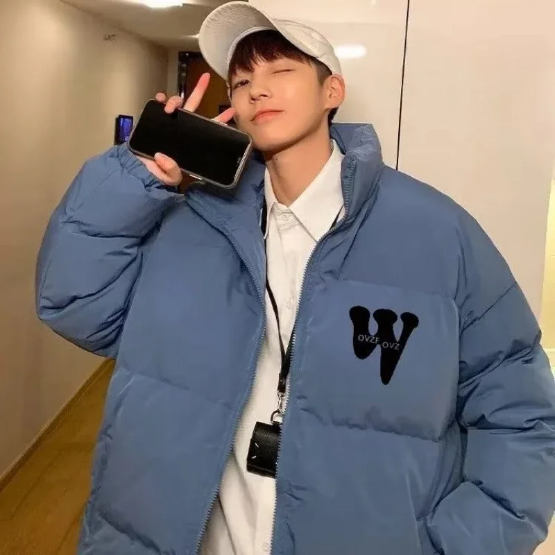 Men's Loose Cotton Down Coat, Korean Edition, Trendy and Handsome, Thickened, Hong Kong Style, Winter, New