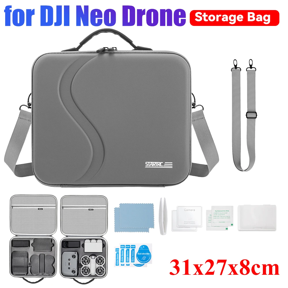 Mini Drones Controller Accessories Portable Travel Bag Case for dji NEO Carrying Case Quality Leather Storage Waterproof Box