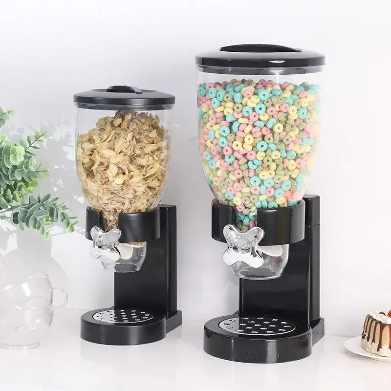 2L/4L Cereal Dispemser Kitchen Sealed Dry Cereal Grain Bucket Dispenser Moisture-proof Food Container Grain Tank Keep Fresh Box 2