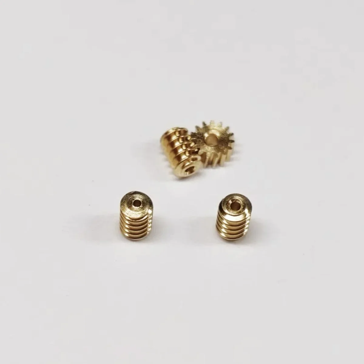 Motor gear transmission gear electric bike gear cassette deck tape gear electric chain saw gear 0.7MM 1mm micro static modified worm gear 0.2M 15T brass 90-degree