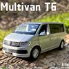 1/36 VW Multivan T6 MPV Alloy Car Model Diecast Metal Vehicles Car Model Simulation Miniature Scale Collection Children Toy Gift 2