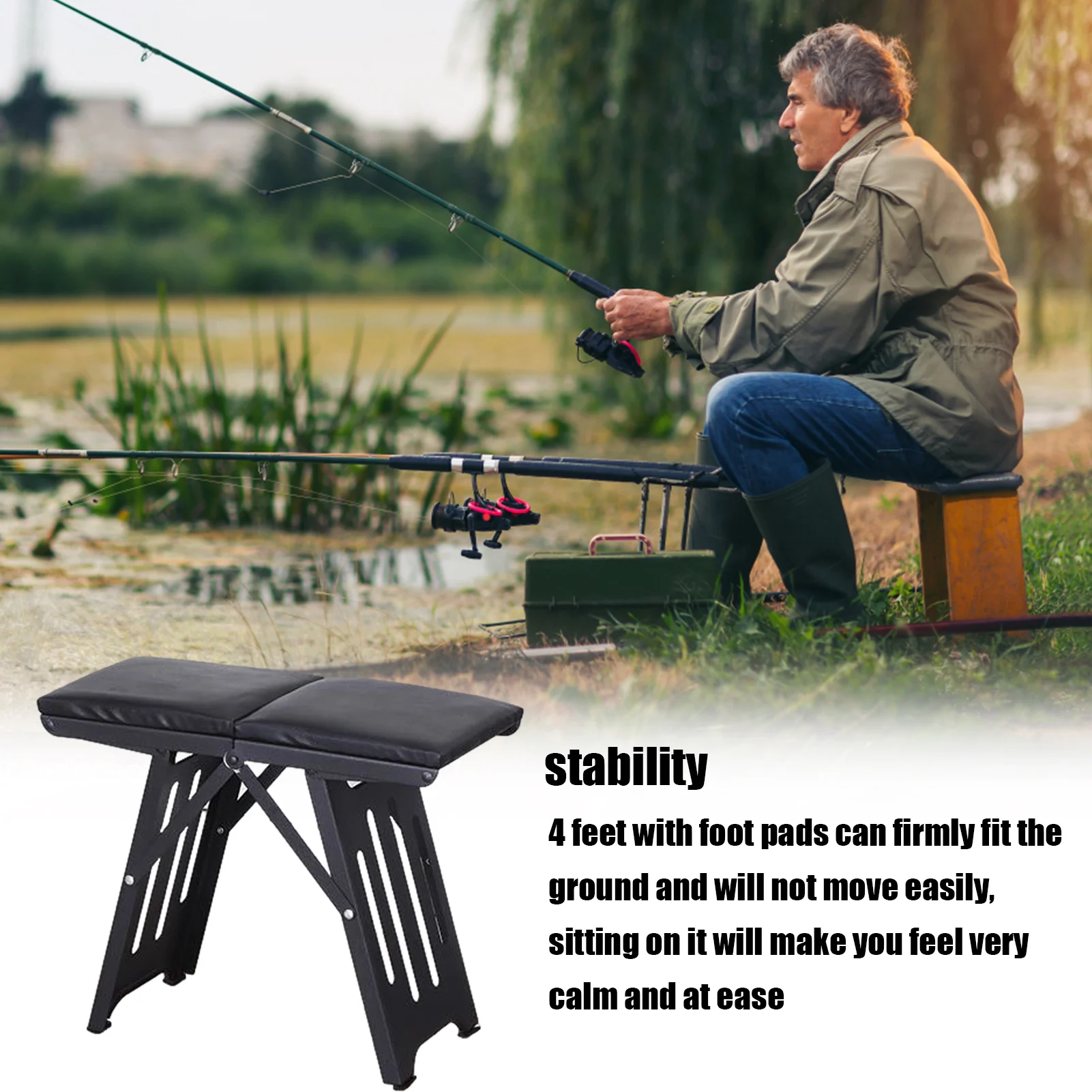 Ing Stool Portable Folding Chair Heavy Duty Foldable Ing Stool With Storage Bag For Hiking Fishing