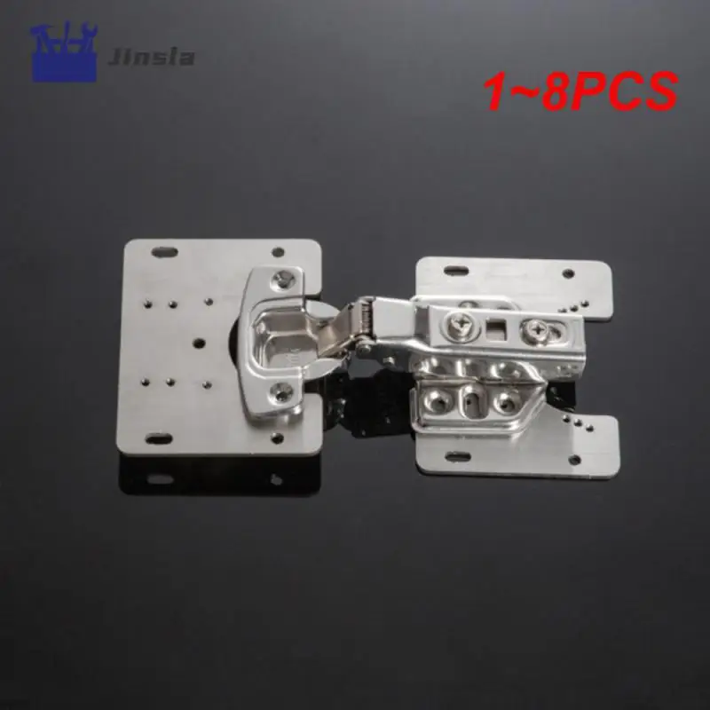 1~8PCS Hinge Repair Plate Stainless Steel Furniture Cabinet Window Drawer Door Hinger Repair Plate Hardware Accessories