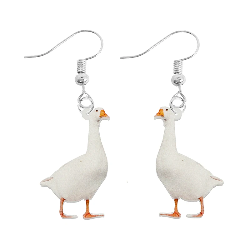 Acrylic Earrings For Women Kids Animal Rabbit Parrot Bird Frog Butterfly Gift