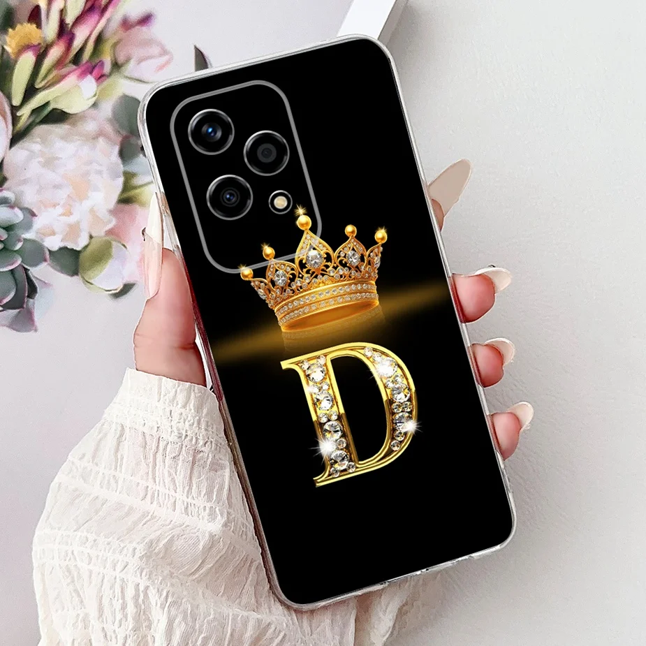 Luxury Fashion Crown Letters Clear Silicone Soft Slim Phone Case