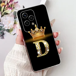 Luxury Fashion Crown Letters Clear Silicone Soft Slim Phone Case - Honor 200 Lite (9D)