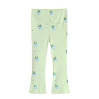 Jumping Meters Girls Flare Pants Full Length Floral Print Leggings Pencil Trousers Kids Fashion Autumn Collection