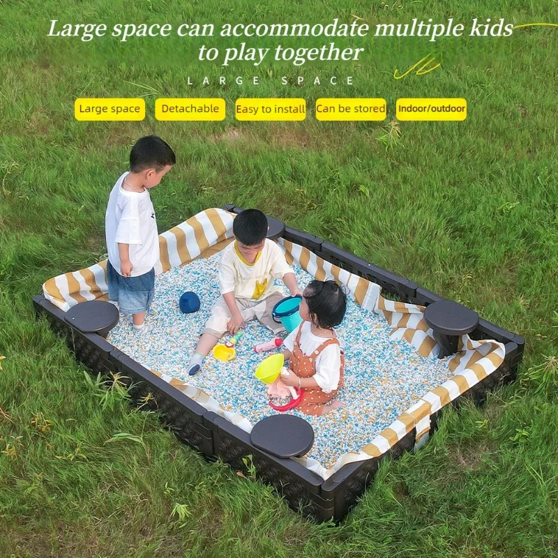 Sabbiera per bambini con recinto gioco per casa e giardino_voghion.com