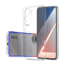 Sleek Clear Transparent Soft TPU Phone Case - Slim and Perfect Fit Cover for Poco M7 Plus (Transparent)