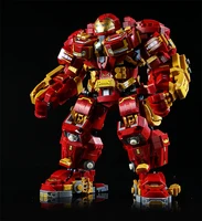 New 2000+Pcs Marvel Toys Building Blocks Avengers Iron Man Superheroes Bricks Model Hulk Buster Mecha Gifts for Boys Adult Kids 1