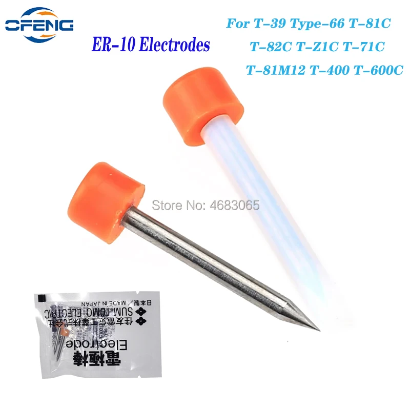 Fiber Optic Fusion Splicer Electrode Rod, ER-10 Electrodes for Sumitomo Type-39 Type-66 TYPE-81C T-600C Type-71 T-400S 55 Z1C