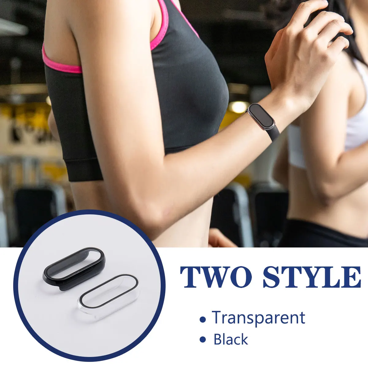 Watch screen protector case Tempered Glass Film For Xiaomi Mi Band 8 7 5 6 4 NFC Screen Protector Case For Xiaomi Mi band 6 5 4 Miband 7 Smart Watchband