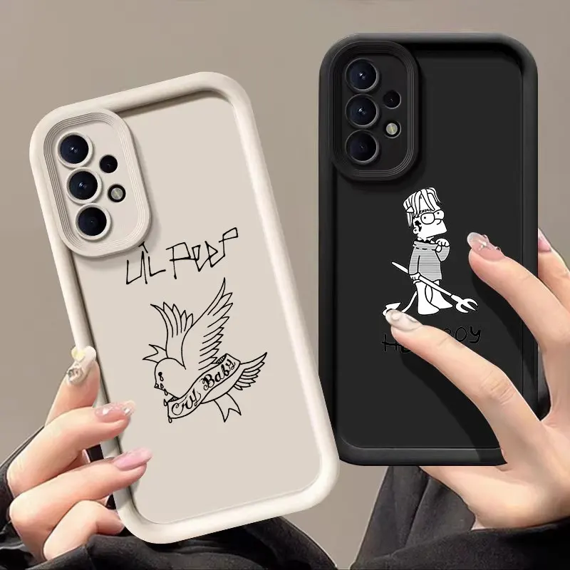Чехол Lil Peep Hell Boy Rapper для Samsung Galaxy A55 A35 5G, чехол для A13 A54 A53 A52 A34 A33 A32 A21S A14 A23 24 A51 A71, чехол для телефона