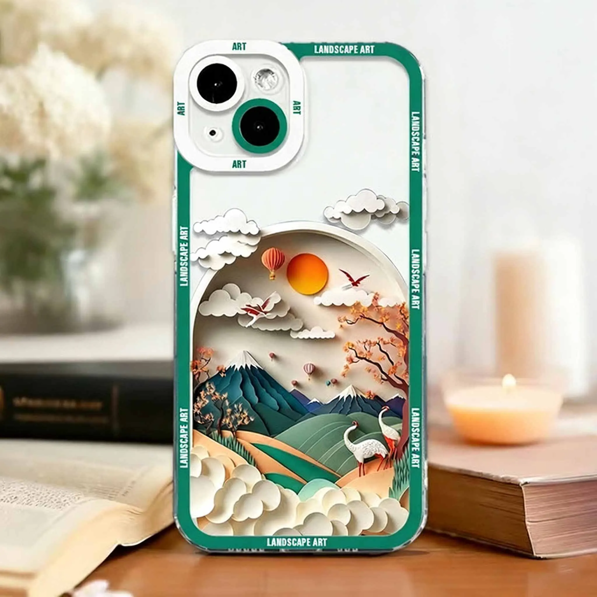 Japanese-Style Landscape Art Phone Case