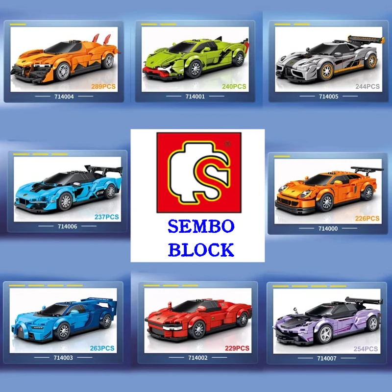 SEMBOsportscarbuildingblockfamouscarseriesmodelsmallparticle