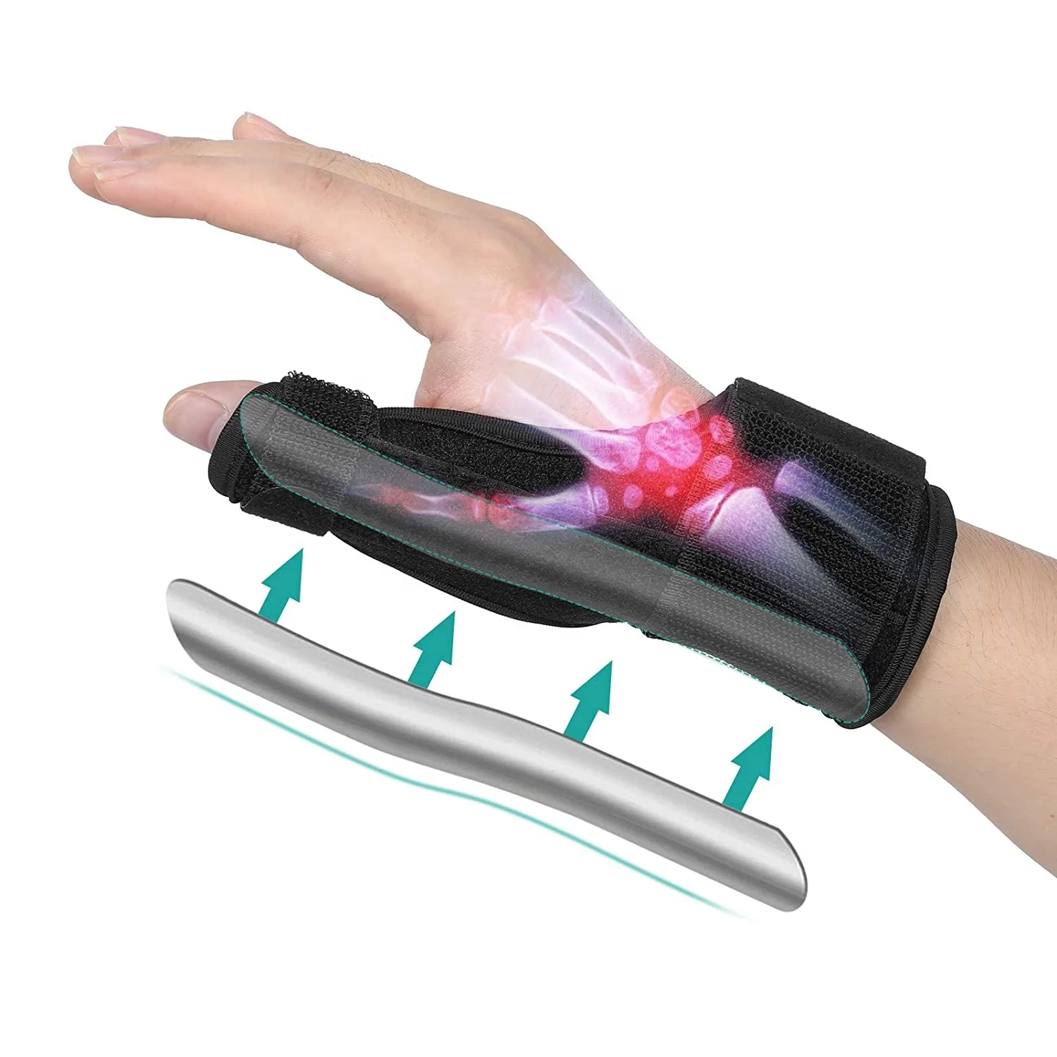 

Thumb Brace Guaranteed Highest Copper Thumb Spica Splint for Arthritis Tendonitis For Both Right Hand and Left Hand