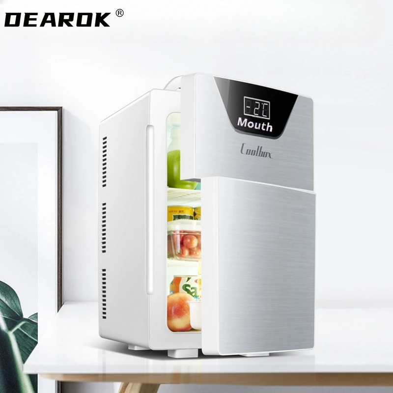 20L Kitchen Refrigerator Dual-Door Fridge Freezer Electric Refrigerator Household Rental Frigobar Dual-use Cold Frigidaire