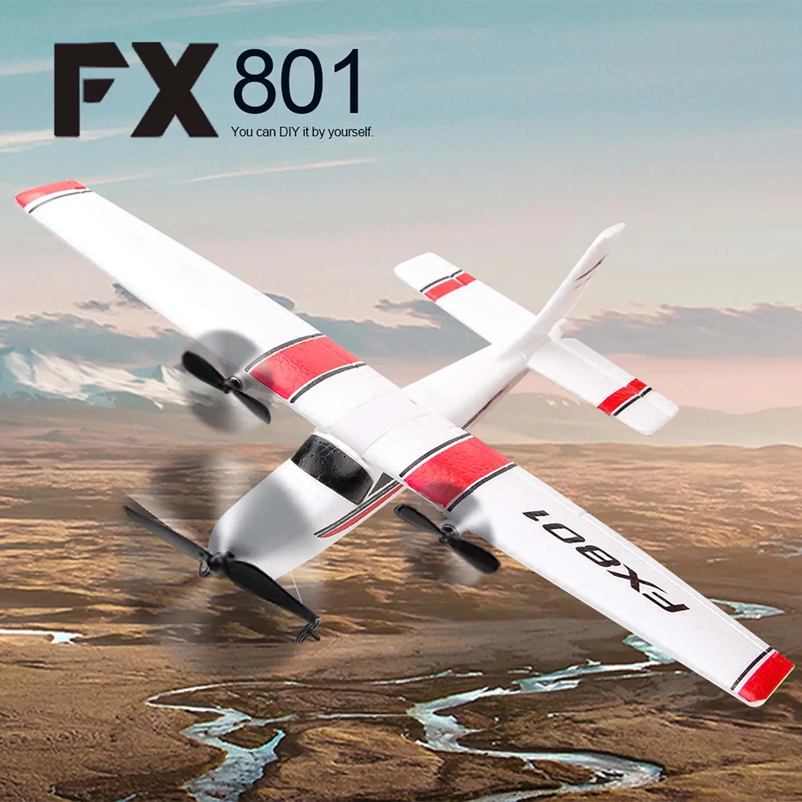 Fx801 2ch Rc Glider Airplane Epp Electric Diy Fixed Wing Aircraft_voghion.com