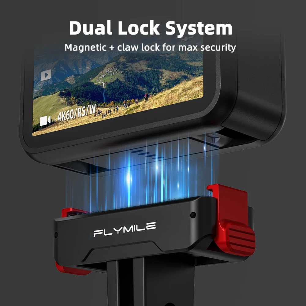Flymile Action 6 Schnellwechselbasis-Magnetadapter für DJI OSMO Action 6/Nano Zubehör Verlängerungshalterungsplatte – Detail 4