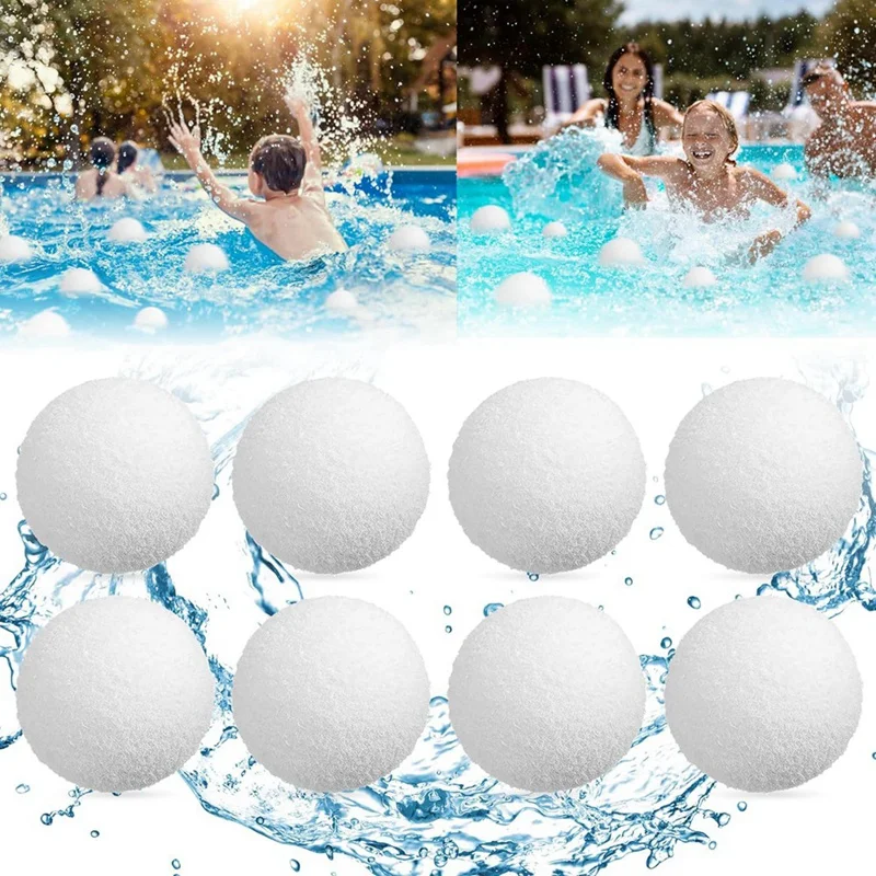 8PCS Scum Balls For Spas Hot Tub Pool Scum Absorber Hot Tub Oil Absorbent Sponge Floating Cleaner Accessories swimming pool cleaning balls