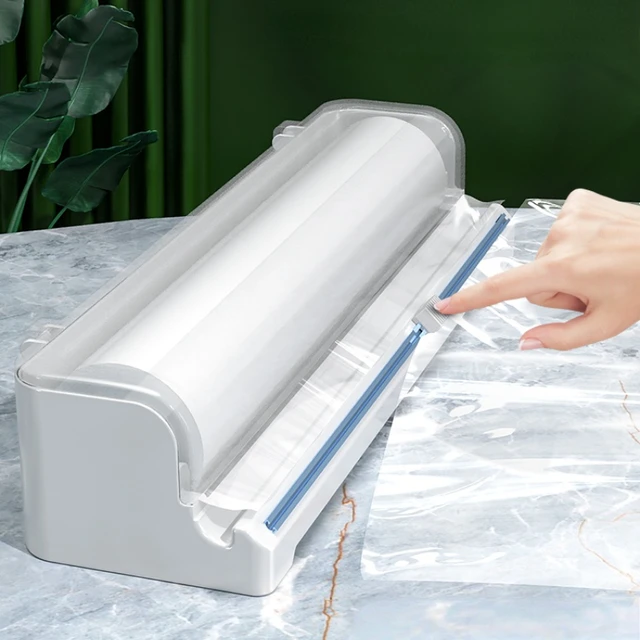 Refillable Plastic Wrap Dispenser Slide Cutter  3 1 Wrap Dispenser Cutter  - Slide - Aliexpress